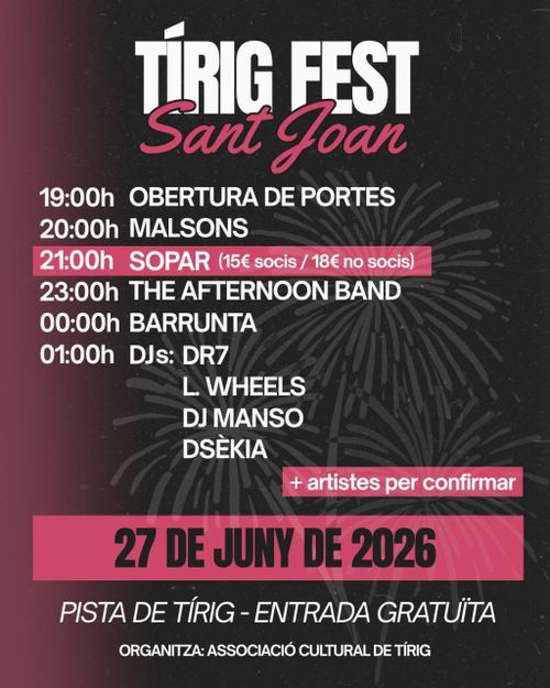 Tírig Fest - Sant Joan