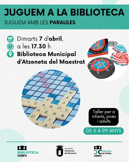 Juguem a la Biblioteca: juguem amb les paraules