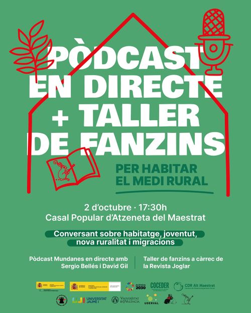 Pòdcast en directe + Taller de fanzins: Per habitar el medi rural