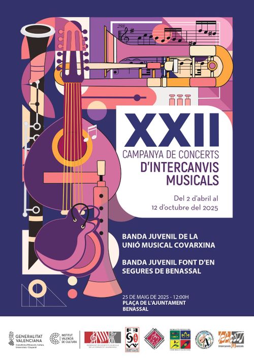 Concert "Intercanvis Musicals" Banda Juvenil Unió Musical Covexina - Banda Juvenil Font D'en Segures de Benassal