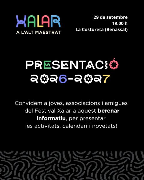 Berenar informatiu de Xalar a l'Alt maestrat. 