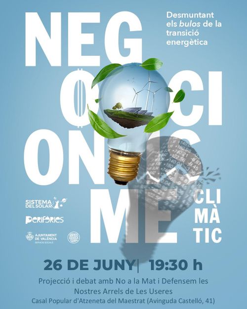 Negacionisme climàtic: Documental + taula redona [Atzeneta del Maestrat}