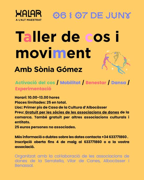 Taller cos i moviment. Amb Sònia Gómez. 
